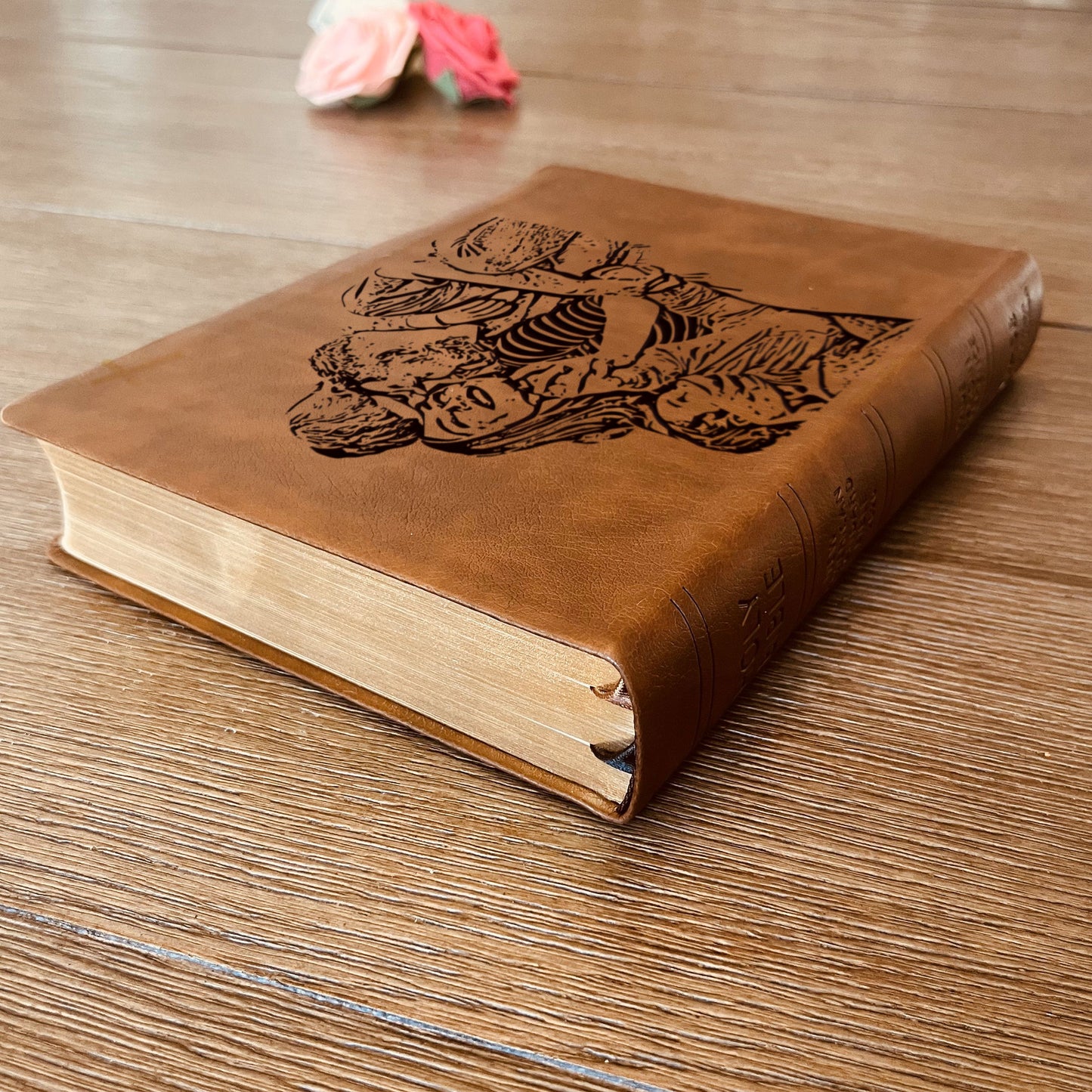 Personalized NASB Wide Margin Bible, Photo Engraved Cover, Custom Bible for Note-Taking, Christian Gift, Wedding Gift, Custom Engraved Bible