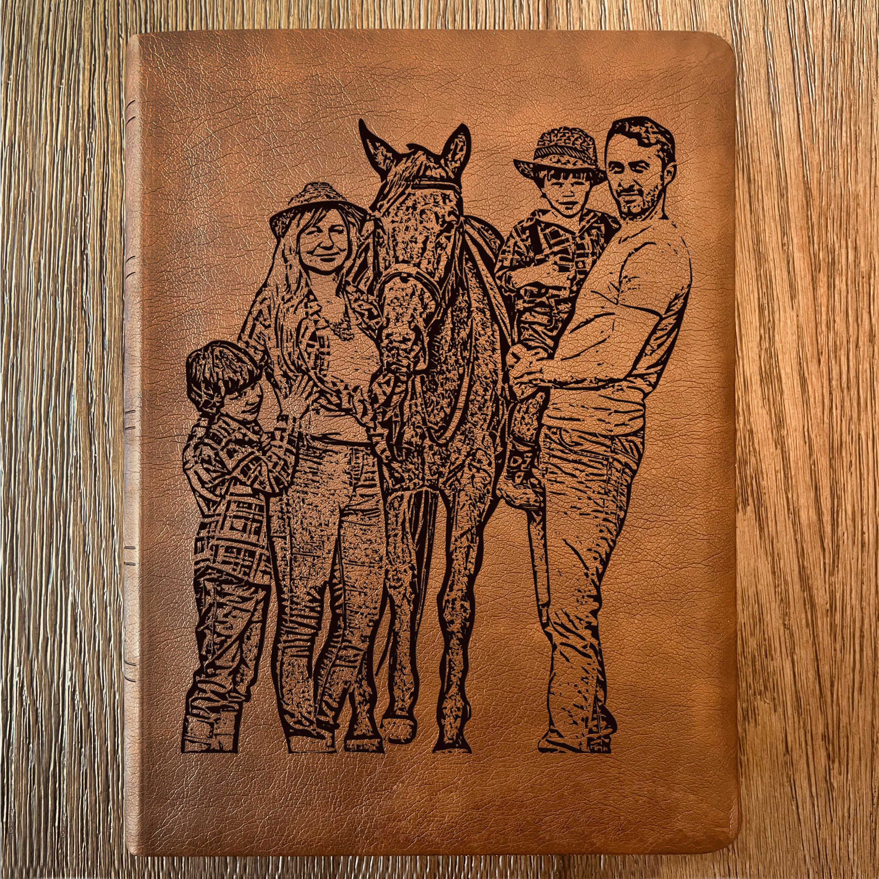 Personalized NASB Wide Margin Bible, Photo Engraved Cover, Custom Bible for Note-Taking, Christian Gift, Wedding Gift, Custom Engraved Bible