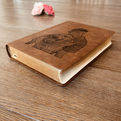 Personalized NASB Wide Margin Bible, Photo Engraved Cover, Custom Bible for Note - Taking, Christian Gift, Wedding Gift, Custom Engraved Bible - Religious Books - Aylev