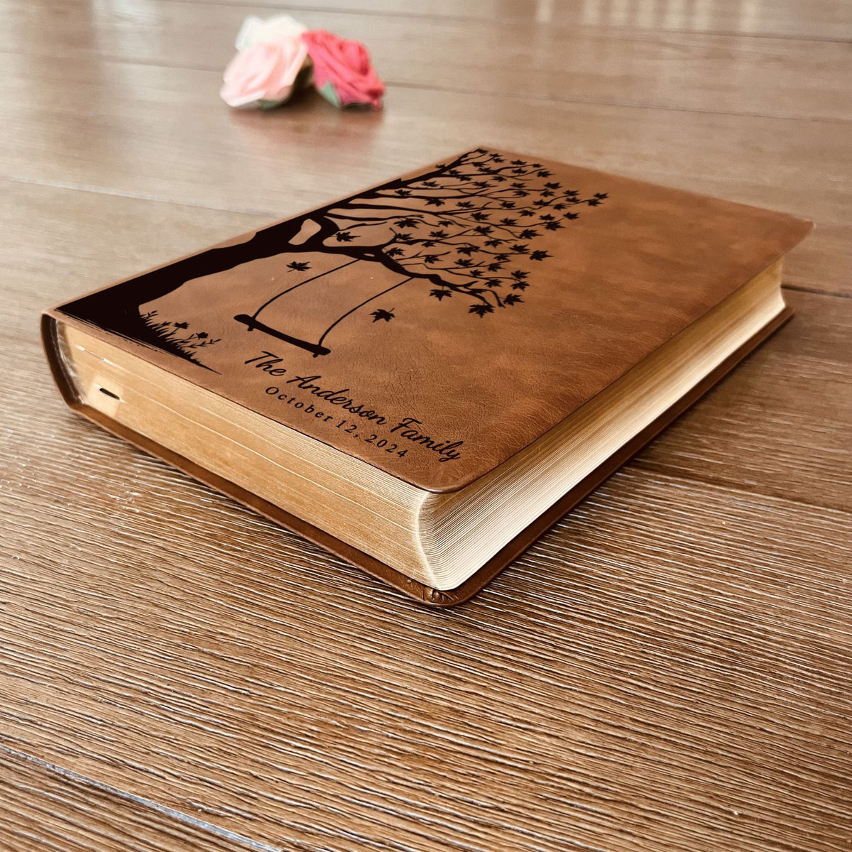 Personalized NASB Family Bible, NASB Custom Family Tree Bible, Wide Margin, Custom Engraved Bible for Wedding, Christian Gift, Wedding Gift - Religious Books - Aylev
