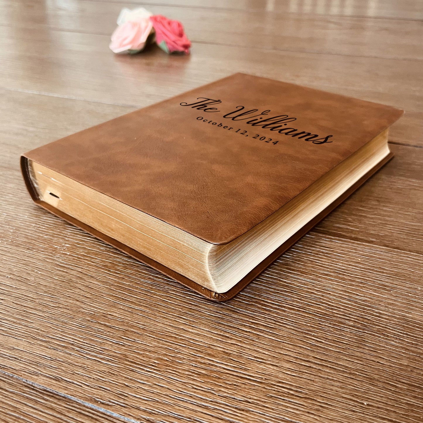 Personalized NASB Family Bible, NASB Custom Family Tree Bible, Wide Margin, Custom Engraved Bible for Wedding, Christian Gift, Wedding Gift