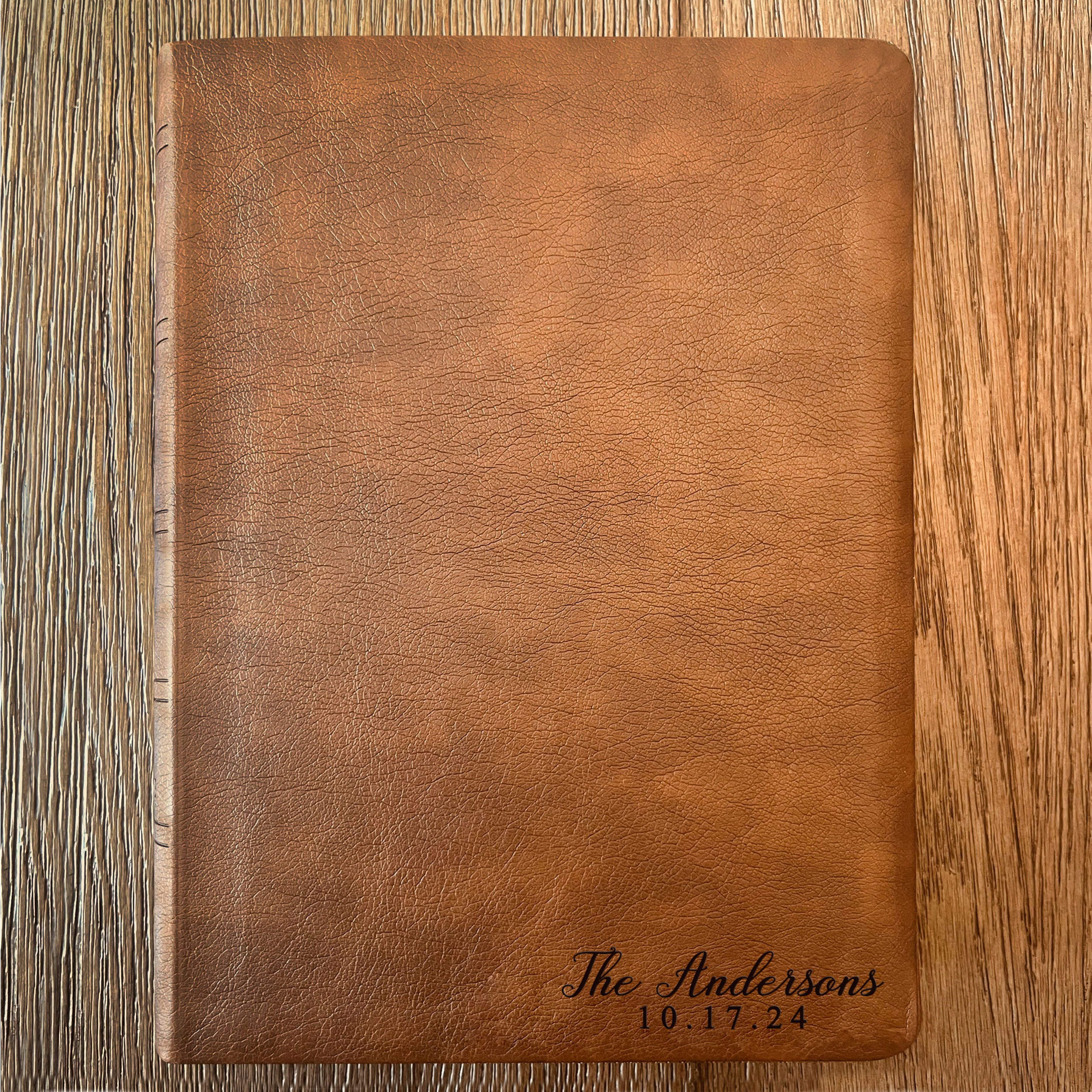 Personalized NASB Family Bible, NASB Custom Family Tree Bible, Wide Margin, Custom Engraved Bible for Wedding, Christian Gift, Wedding Gift
