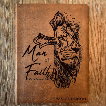 Personalized Bible for Men, NASB Wide Margin, Custom Bible for Men Name Engraved, New American Standard, Bibles for men, Bible gifts for men - Religious Books - Aylev