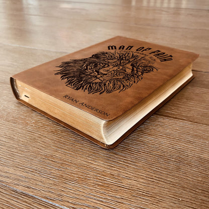Personalized Bible for Men, NASB Wide Margin, Custom Bible for Men Name Engraved, New American Standard, Bibles for men, Bible gifts for men - Religious Books - Aylev