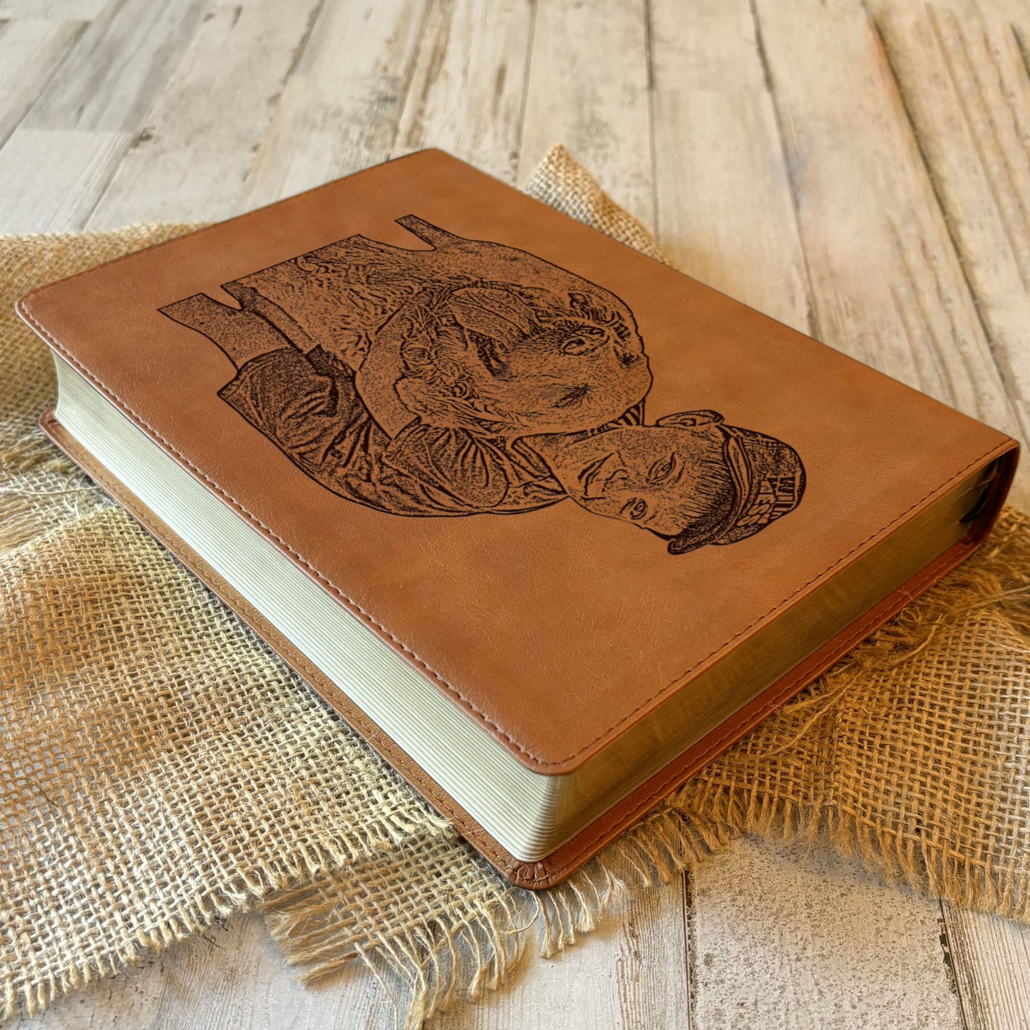 Personalized NASB 1995 Bible, Your Photo Engraved, Family Records Pages, Custom Engraved Bible, Christian Gift, Baptism Gift, Wedding Gift