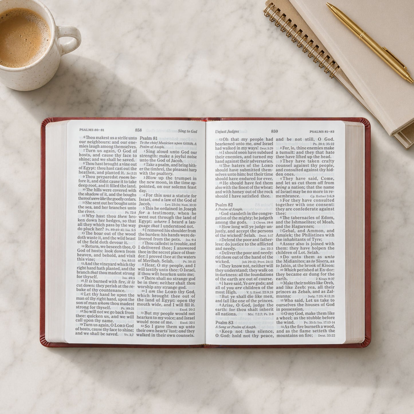 Personalized KJV Giant Print Reference Bible, Custom Bible Name Engraved, King James Version, Christian & Baptism Gift for Men or Women