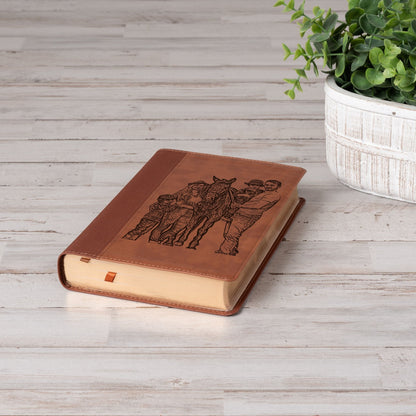 Personalized NIV Large Print Bible, Your Photo Engraved, New International Version Custom Engraved Bible, Christian Gifts, Baptism Gifts - Religious Books - Aylev