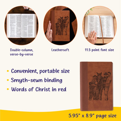Personalized NIV Large Print Bible, Your Photo Engraved, New International Version Custom Engraved Bible, Christian Gifts, Baptism Gifts - Religious Books - Aylev