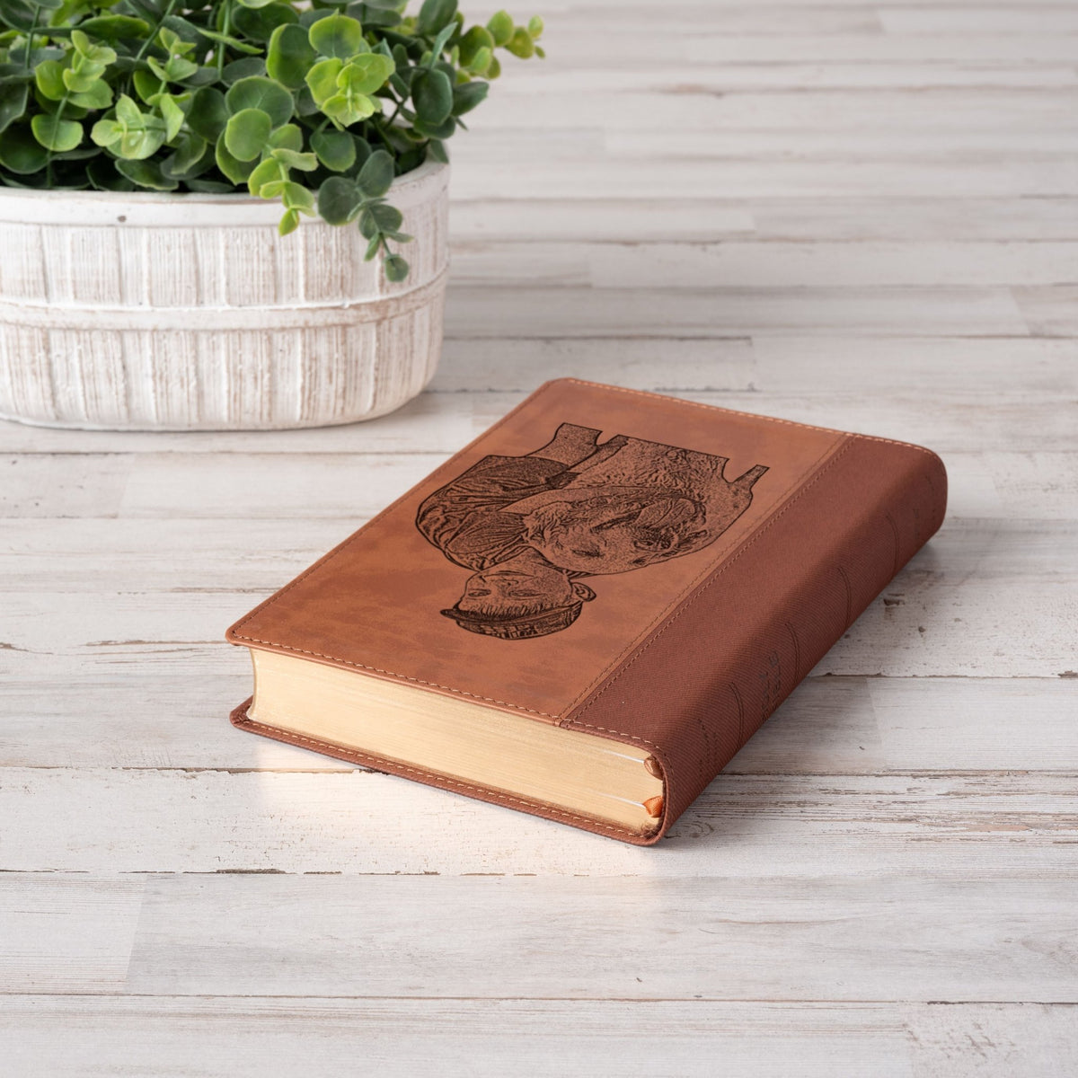 Personalized NIV Large Print Bible, Your Photo Engraved, New International Version Custom Engraved Bible, Christian Gifts, Baptism Gifts - Religious Books - Aylev