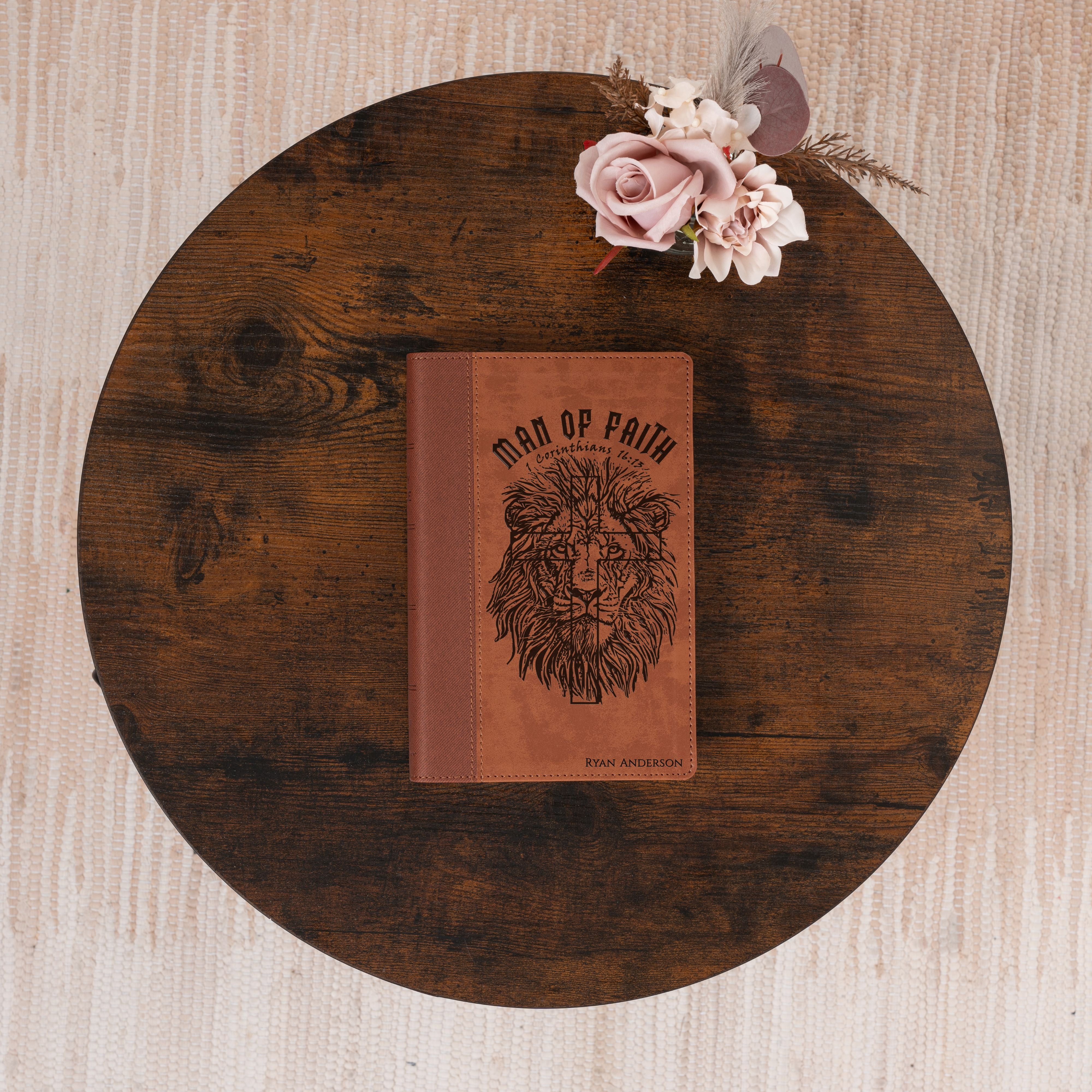 Personalized Bible for Men, NIV Large Print Bible, Customized Bible for Men Name Engraved, New International Version, Bible gifts for men