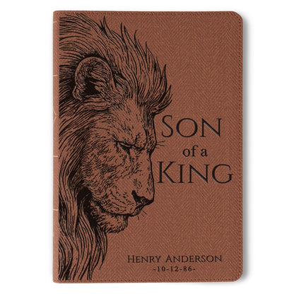 Personalized NASB 1995 Thinline Bible, Son of a King Lion Design, Custom Engraved Name, Christian Gift, Baptism Gift, Bible Gift for Him - Religious Books - Aylev
