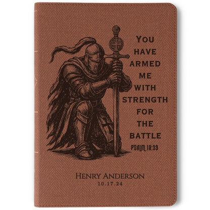 Personalized NASB Thinline Bible, Custom Bible Engraved Name, Knight Warrior Design, Christian Gift, Baptism Gift, Bible Gift for Him - Religious Books - Aylev