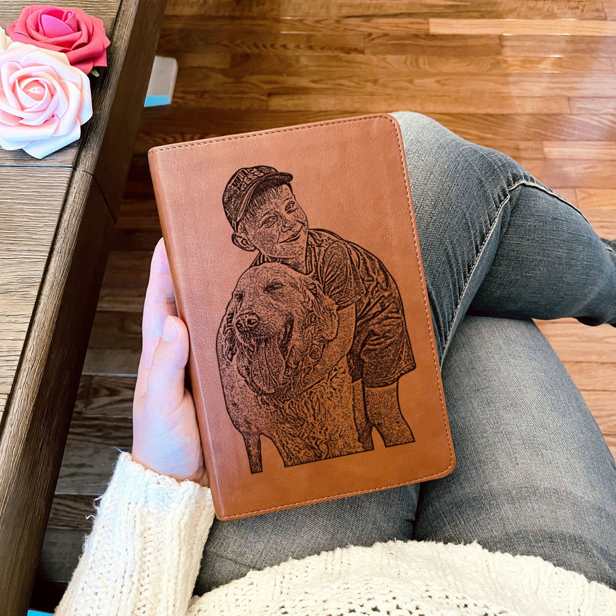 Personalized ESV/RVR 1960 Bible, Photo Engraved Cover, English/Spanish Bilingual Bible, Christian Gift, Baptism Gifts, Custom Engraved Bible - Religious Books - Aylev