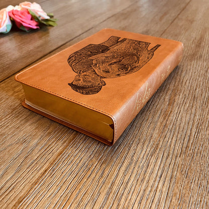 Personalized ESV/RVR 1960 Bible, Photo Engraved Cover, English/Spanish Bilingual Bible, Christian Gift, Baptism Gifts, Custom Engraved Bible - Religious Books - Aylev