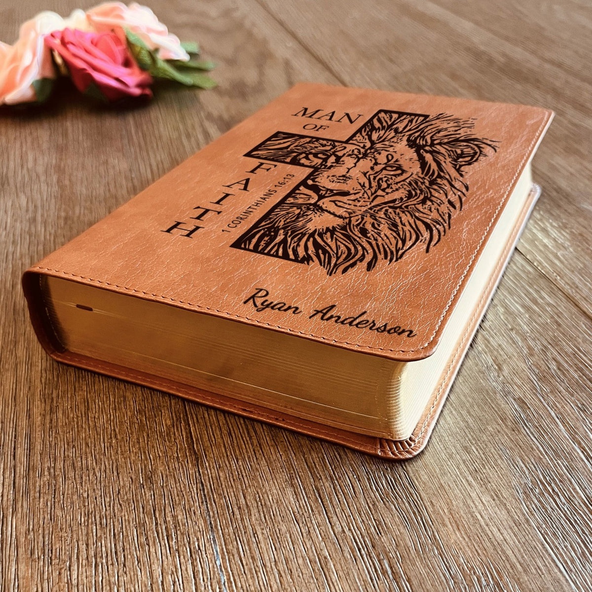 Personalized Bible for Men, Custom ESV RVR Bible, Bilingual English Spanish Bible, Name Engraved, Christian Gift, Gift for Him Bible for Men - Religious Books - Aylev