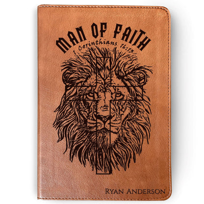 Personalized Bible for Men, Custom ESV RVR Bible, Bilingual English Spanish Bible, Name Engraved, Christian Gift, Gift for Him Bible for Men - Religious Books - Aylev