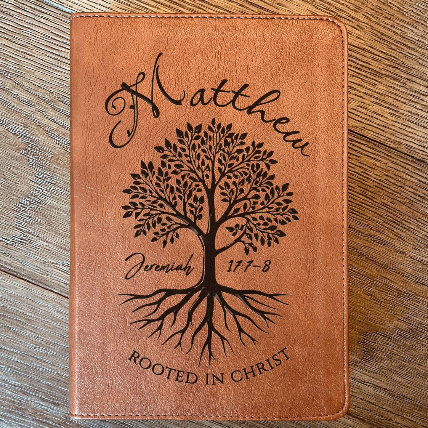 Personalized ESV RVR Bilingual Bible, Custom Engraved Name, Rooted in Christ Tree Design, Christian Gift, Bible Gifts for Her, Gifts for Him - Religious Books - Aylev
