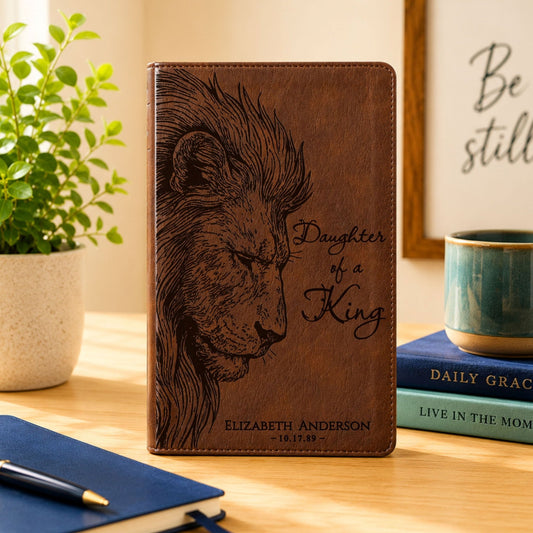 Personalized NLT Super Giant Print Bible, Custom Engraved Name, Filament Enabled New Living Translation, Christian Baptism & Wedding Gift - Religious Books - Aylev