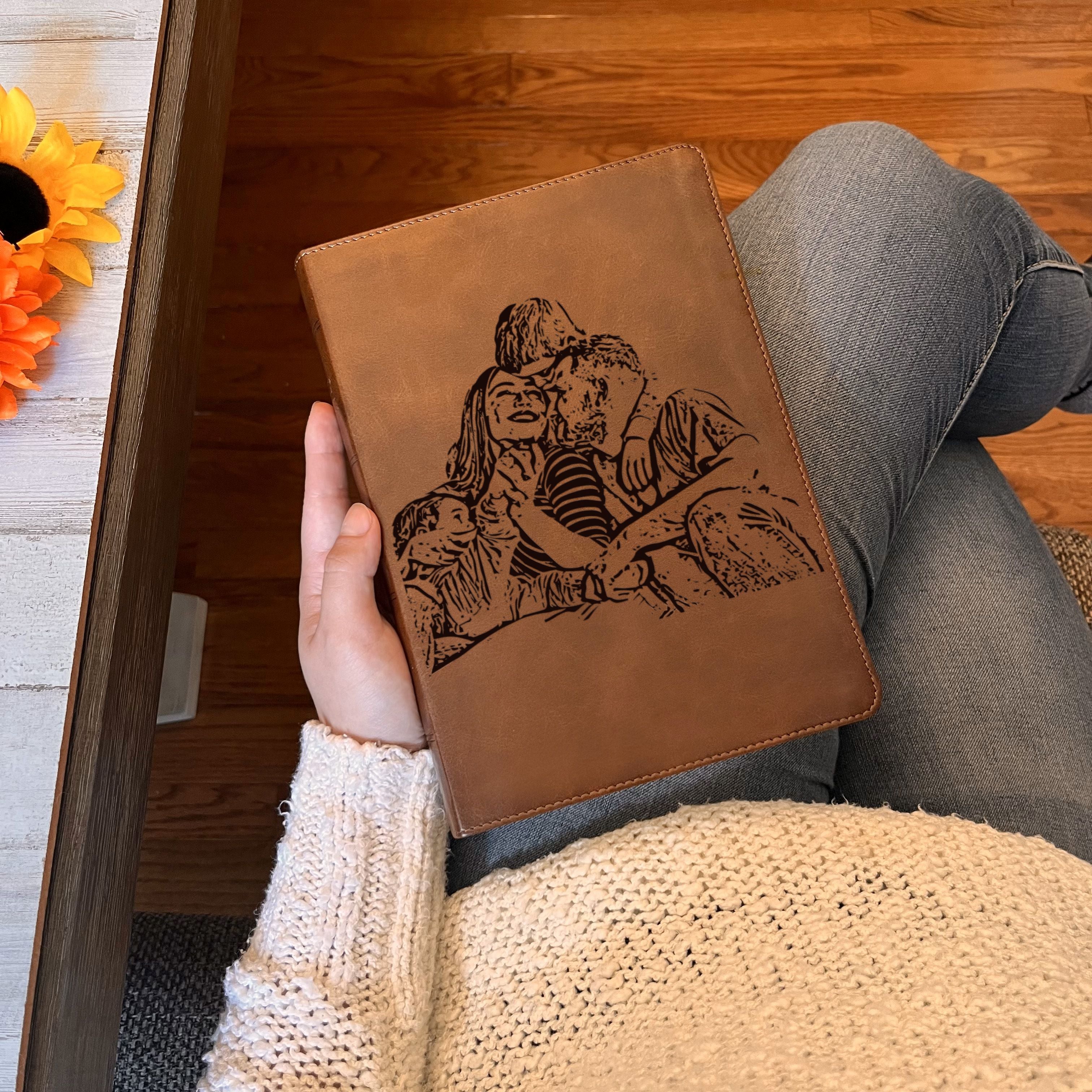 Personalized ESV Large Print Bible, Your Photo Engraved, English Standard Version, Custom Engraved Bible, Wedding, Baptism, Christian Gift