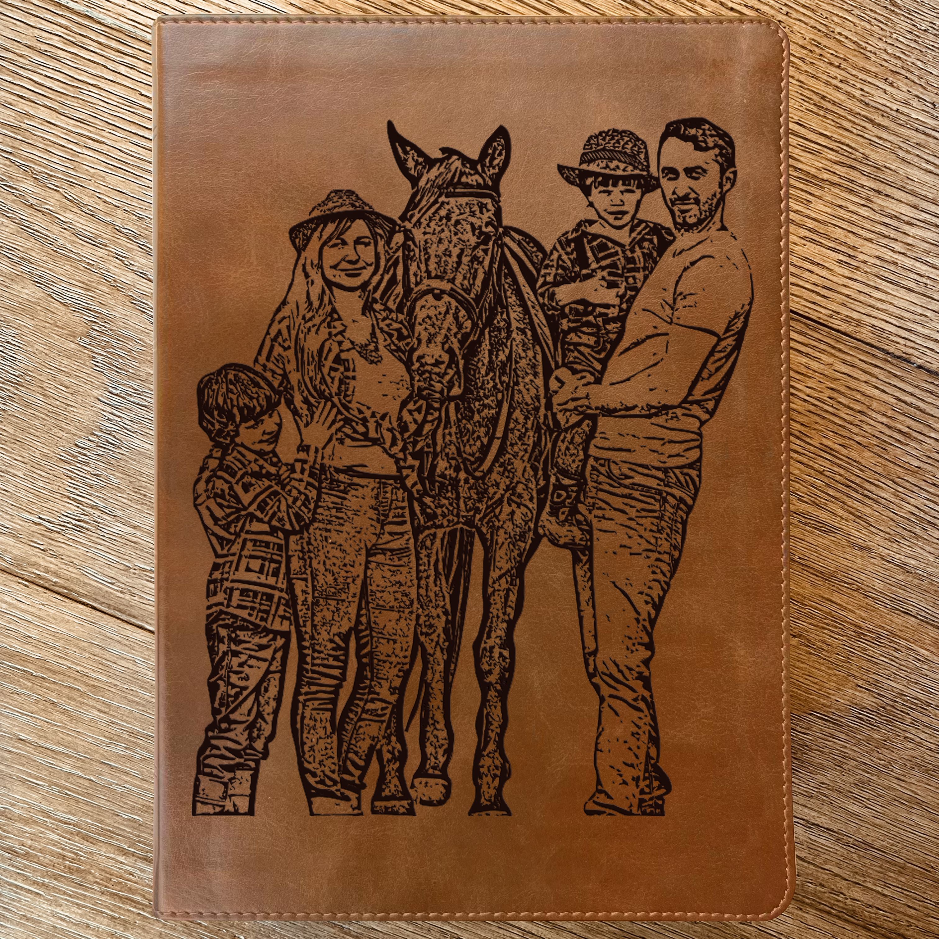 Personalized ESV Large Print Bible, Your Photo Engraved, English Standard Version, Custom Engraved Bible, Wedding, Baptism, Christian Gift