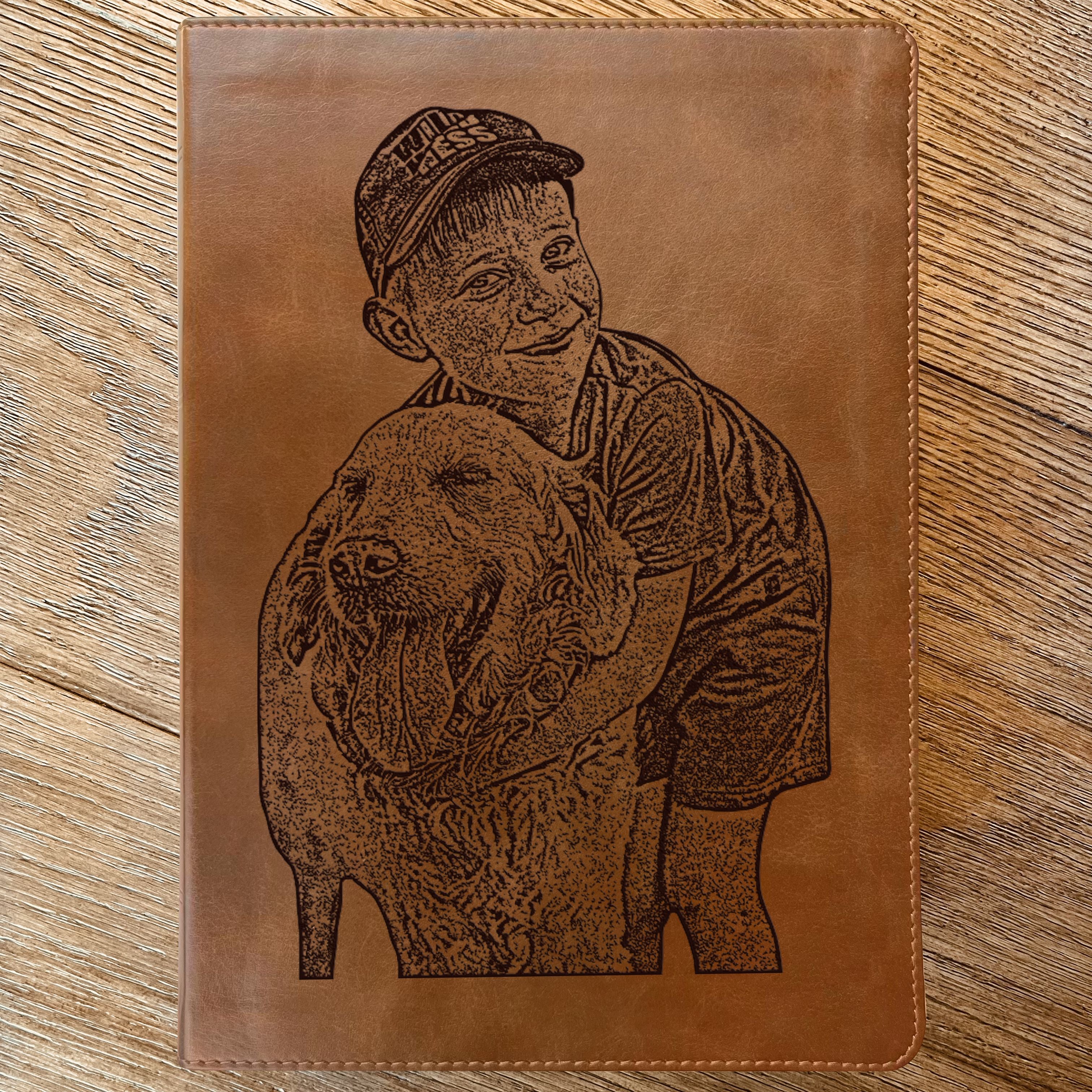 Personalized ESV Large Print Bible, Your Photo Engraved, English Standard Version, Custom Engraved Bible, Wedding, Baptism, Christian Gift