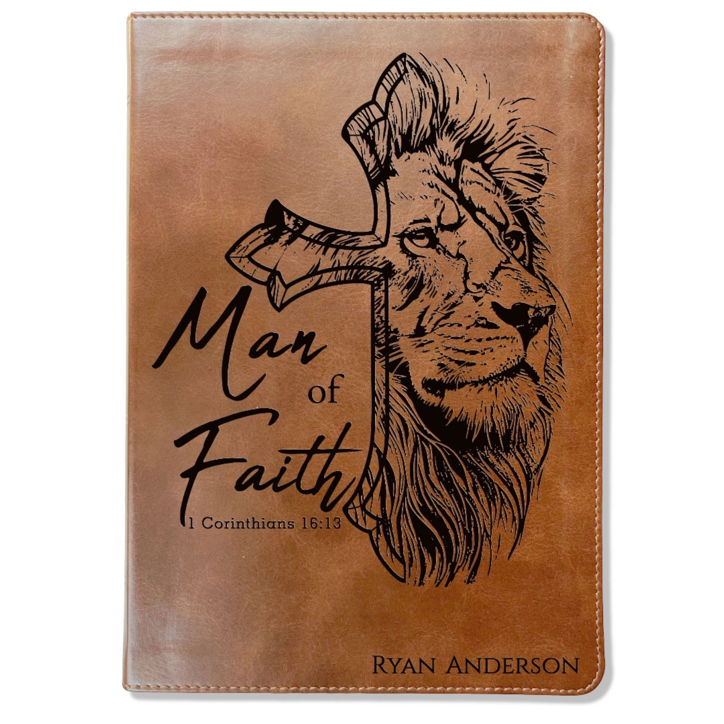 Personalized Bible for Men, ESV Large Print, Customized Bible for Men Name Engraved, English Standard Version Bibles for men bible gifts men