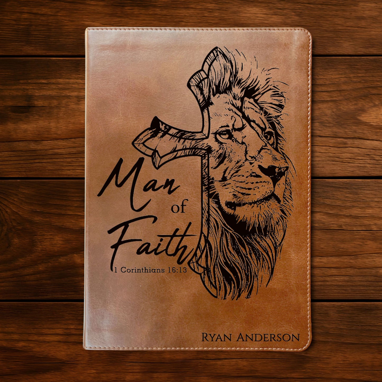Personalized Bible for Men, ESV Large Print, Customized Bible for Men Name Engraved, English Standard Version Bibles for men bible gifts men