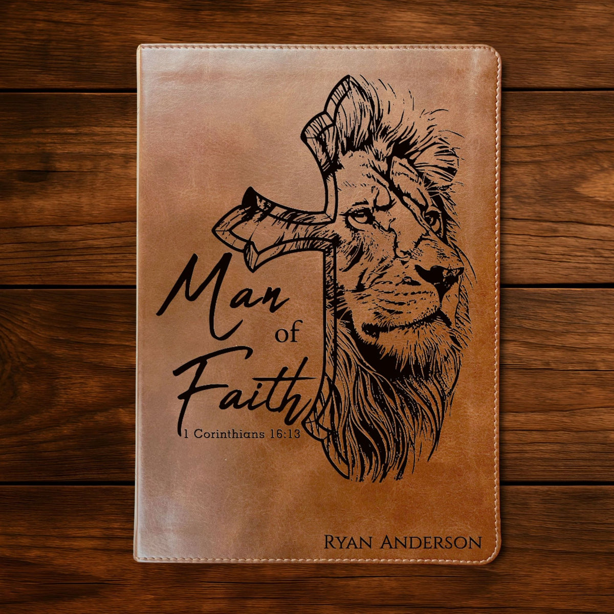 Personalized Bible for Men, ESV Large Print Bible, Customized Bible for Men Name Engraved, English Standard Version, Bibles for men, bible gifts for men - Religious Books - Aylev