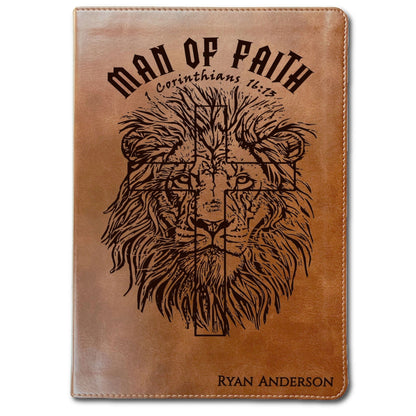 Personalized Bible for Men, ESV Large Print Bible, Customized Bible for Men Name Engraved, English Standard Version, Bibles for men, bible gifts for men - Religious Books - Aylev