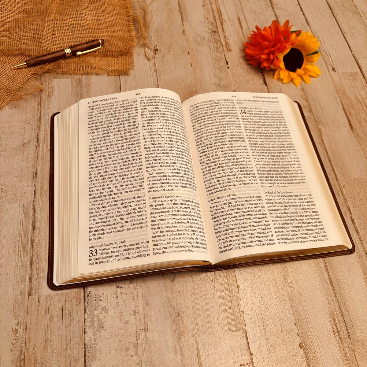 Personalized ESV Large Print Bible, Your Photo Engraved, English Standard Version, Custom Engraved Bible, Wedding, Baptism, Christian Gift - Religious Books - Aylev