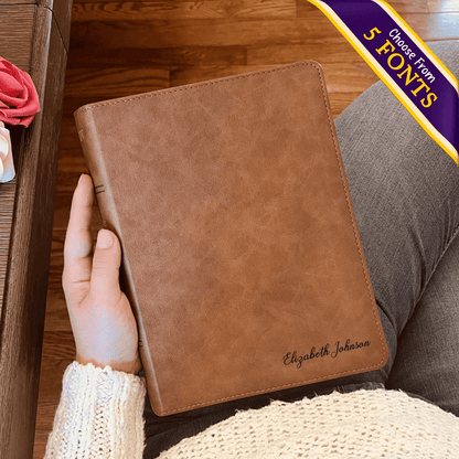 Personalized KJV Bible with Name Engraved, KJV Wide-Margin Bible, Custom Bible Name Engraved, King James Version Holy Bible, Baptism Gifts - Religious Books - Aylev