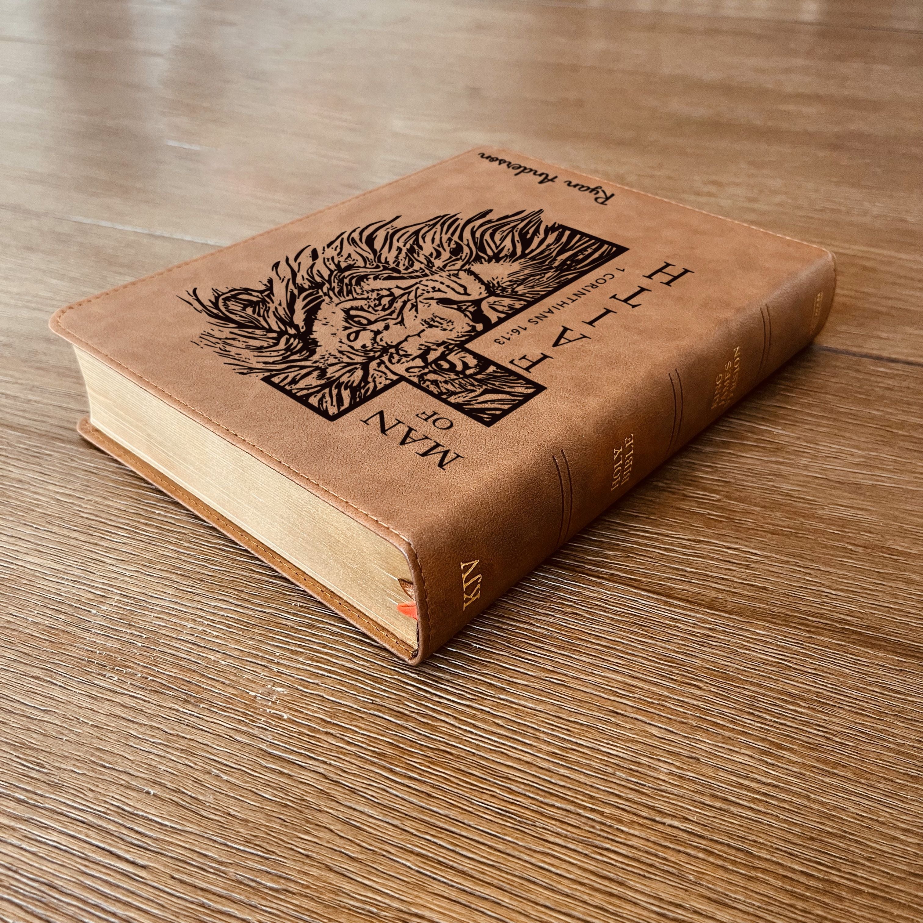 Personalized Bible for Men, KJV Wide-Margin, Customized Bible for Men Name Engraved, King James Version, Bibles for men, Bible gifts for men