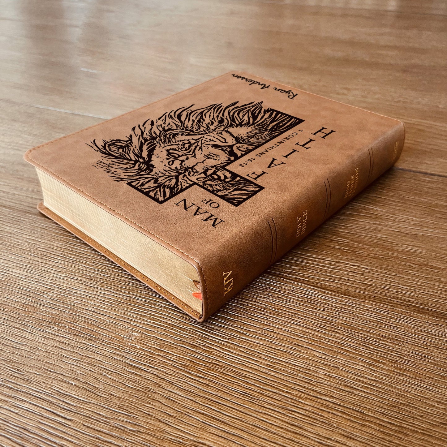 Personalized Bible for Men, KJV Wide-Margin, Customized Bible for Men Name Engraved, King James Version, Bibles for men, Bible gifts for men