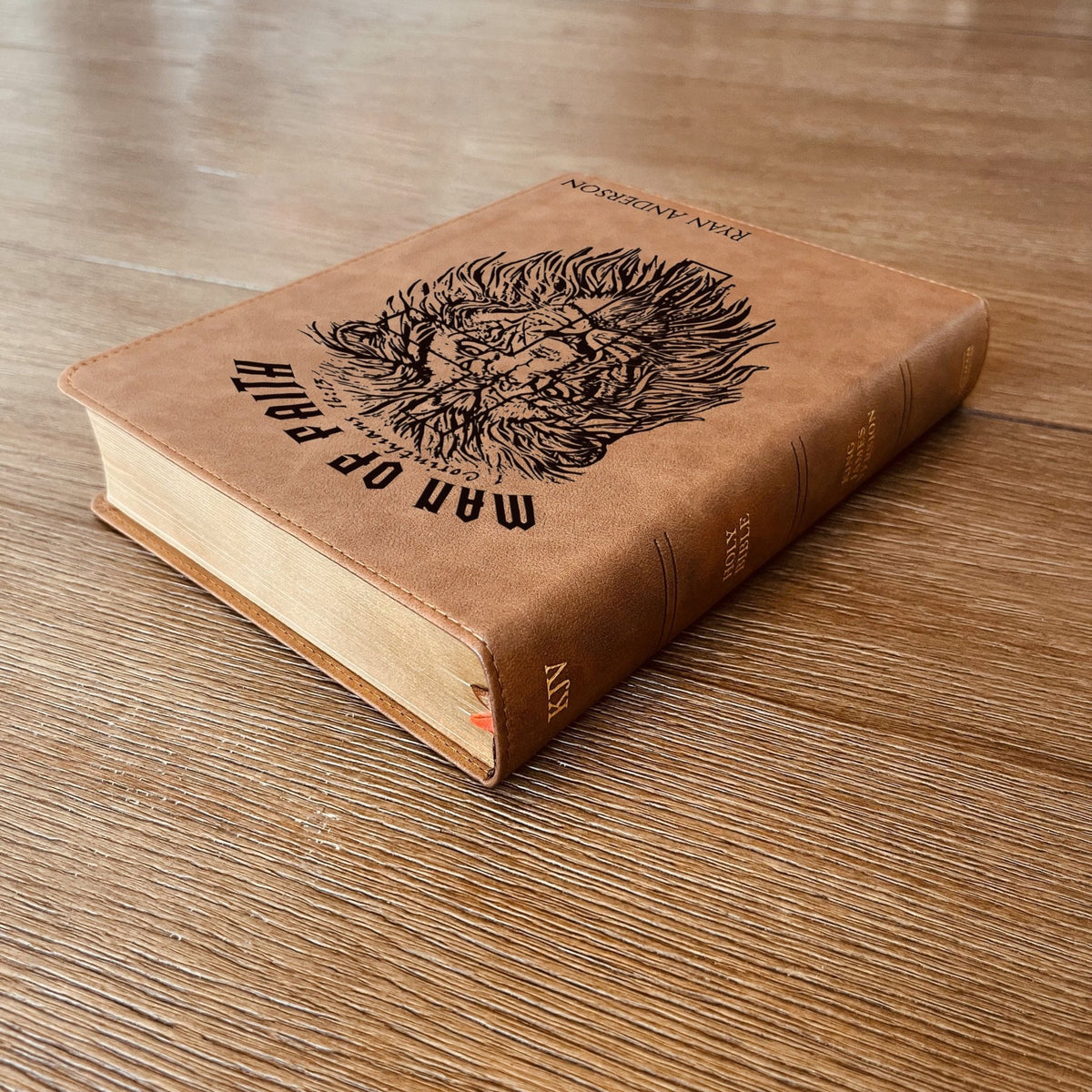 Personalized Bible for Men, KJV Wide - Margin, Customized Bible for Men Name Engraved, King James Version, Bibles for men, Bible gifts for men - Religious Books - Aylev