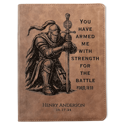 Personalized Bible for Men, KJV Wide - Margin Bible, Custom Bible Engraved Name, Knight Warrior Design, Christian Gift, Bible Gifts for Him - Religious Books - Aylev