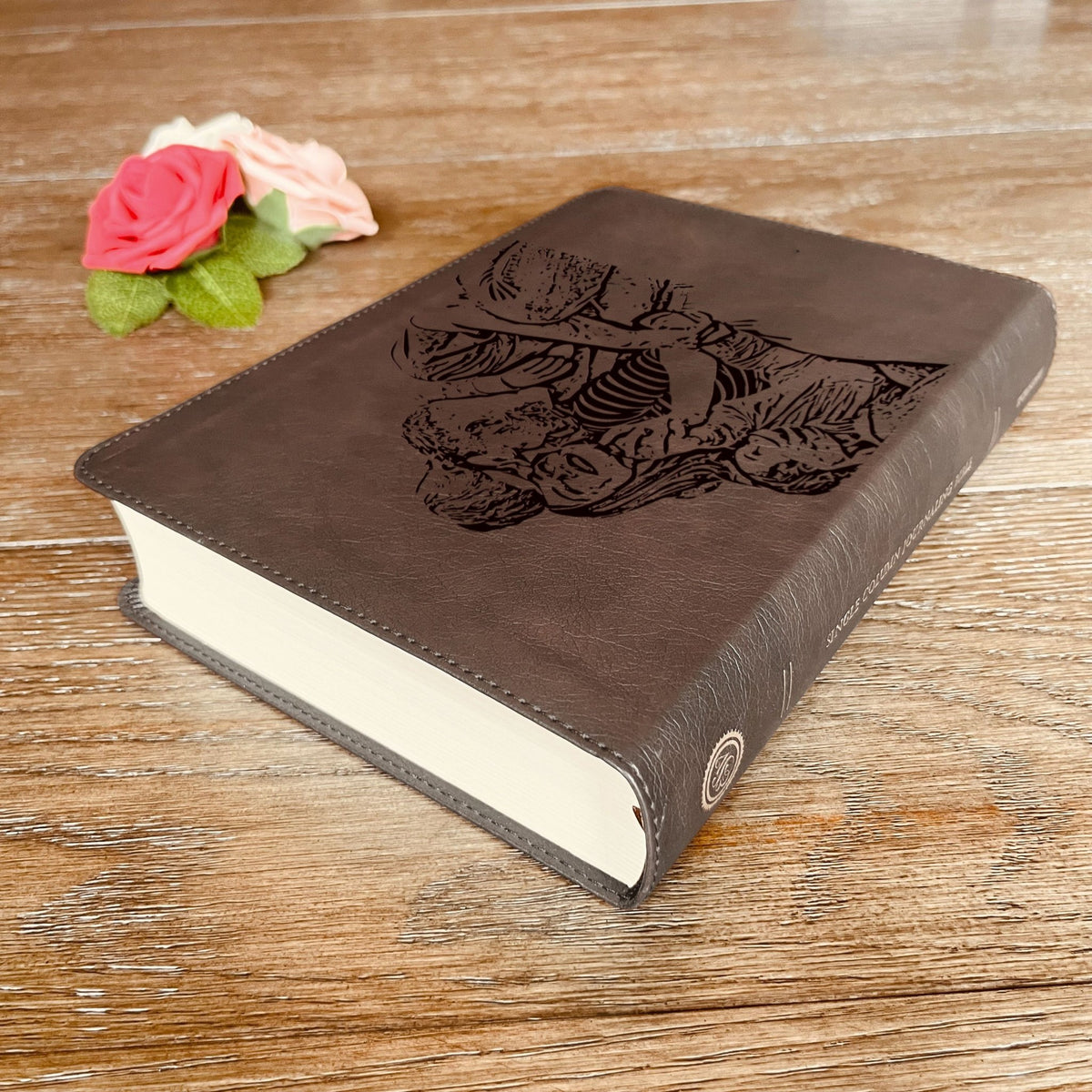 Personalized ESV Journaling Bible, Large Print, Photo Engraved Cover, Custom Bible for Note Taking, Christian Baptism or Wedding Gift - Religious Books - Aylev