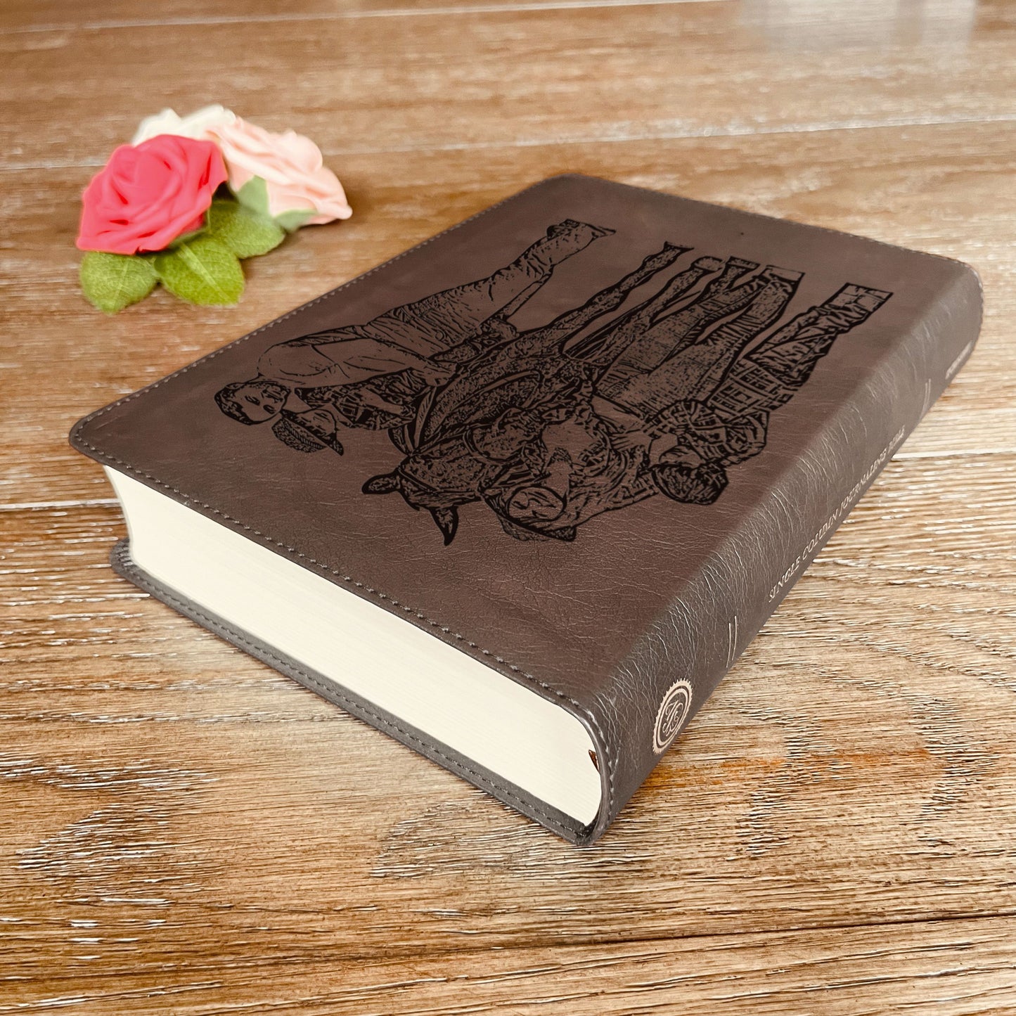 Personalized ESV Journaling Bible, Large Print, Custom Engraved Bible with Photo, Bible Gift for Women, Christian Gift, Baptism Gift