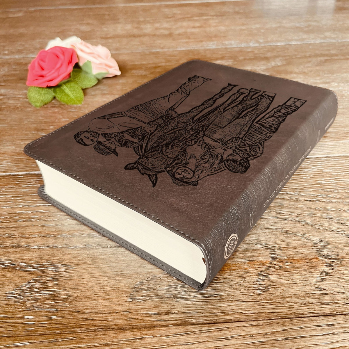 Personalized ESV Journaling Bible, Large Print, Photo Engraved Cover, Custom Bible for Note Taking, Christian Baptism or Wedding Gift - Religious Books - Aylev