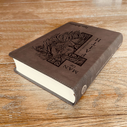 Personalized Bible for Men, ESV Journaling Bible, Customized Bible for Men Name Engraved, English Standard Version, Bibles for men, bible gifts for men - Religious Books - Aylev