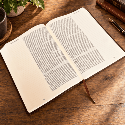 Personalized ESV Journaling Bible, Custom Engraved Acrostic Name with Verse Reference, Lion Design, Christian Bible Gift for Him - Religious Books - Aylev