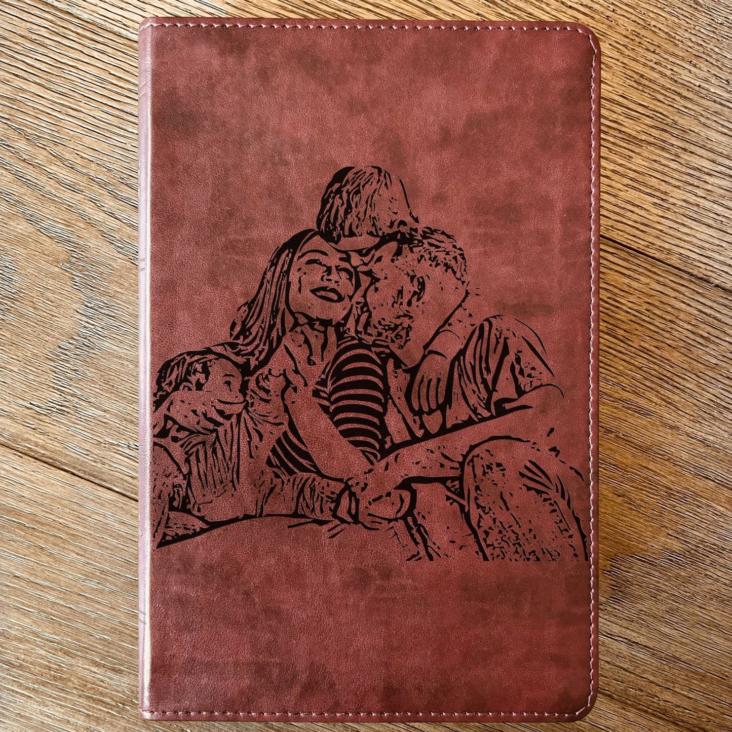Custom Engraved Bible with Your Photo, Personalized ESV Thinline Large Print Bible, Baptism Gift, Christian Gift for Him or Her - Religious Books - Aylev