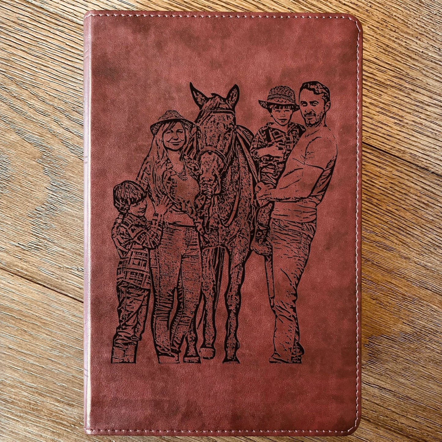 Custom Engraved Bible with Your Photo, Personalized ESV Thinline Large Print Bible, Baptism Gift, Christian Gift for Him or Her - Religious Books - Aylev