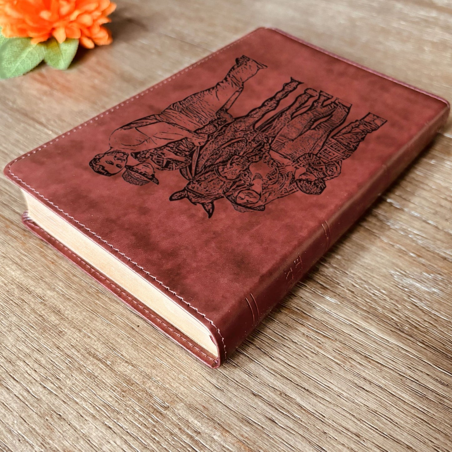 Custom Engraved Bible with Your Photo, Personalized ESV Thinline Large Print Bible, Baptism Gift, Christian Gift for Him or Her - Religious Books - Aylev