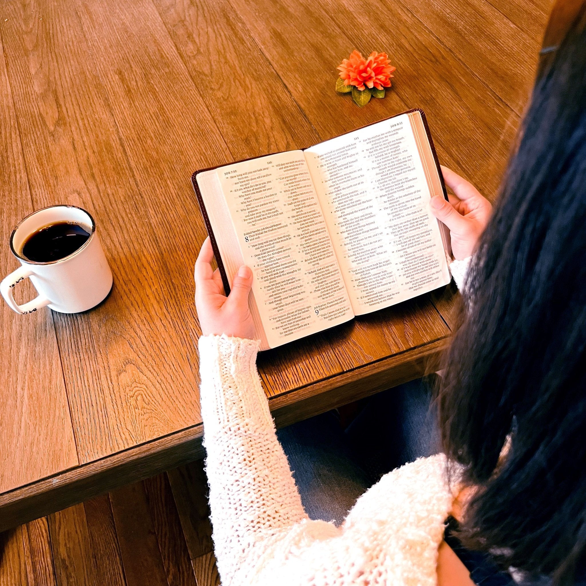 Personalized ESV Bible, Custom Engraved Fingerprint & Cross Bible with Name, ESV Large Print Bible, Gift for Baptism, Wedding, Confirmation - Religious Books - Aylev