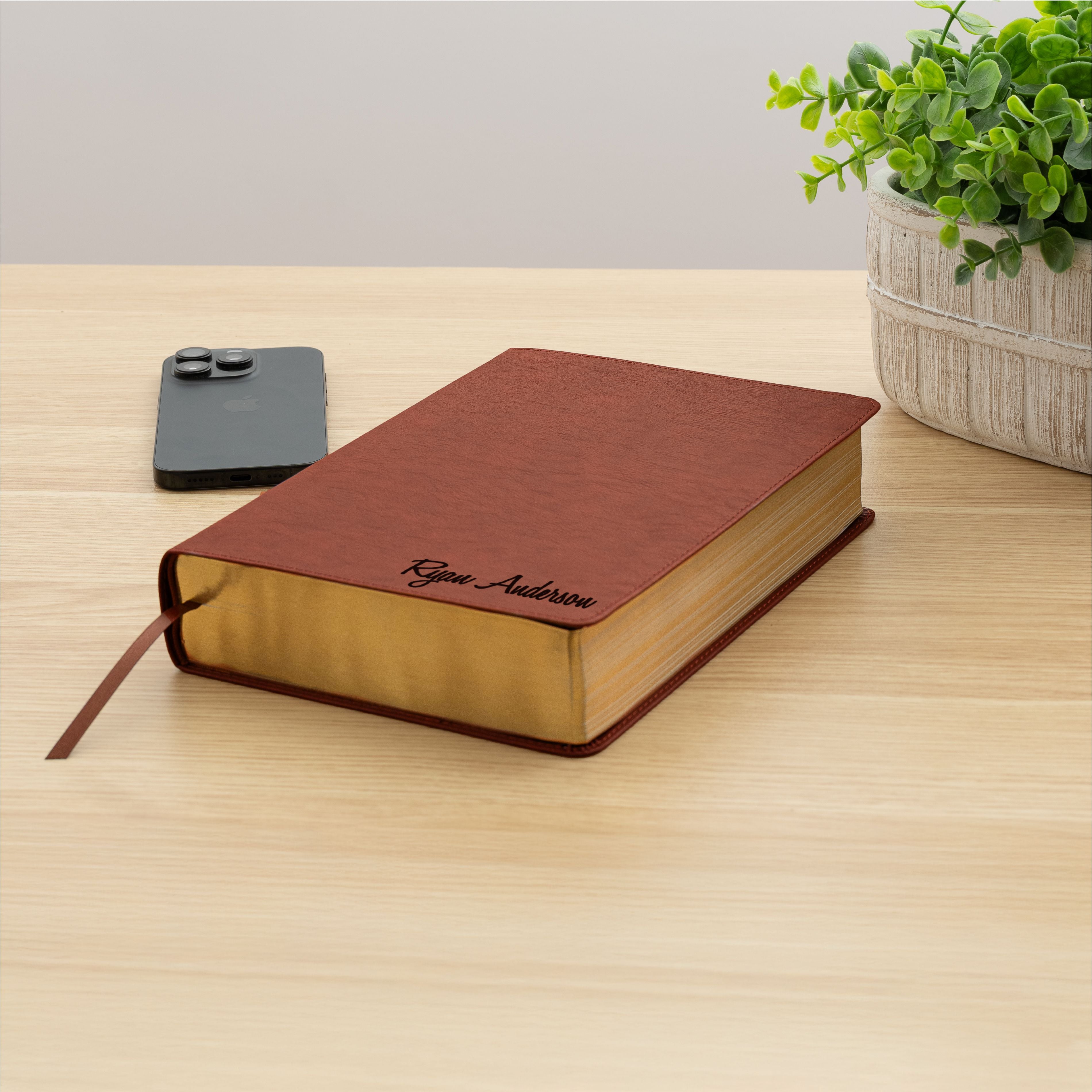 Personalized ESV Bible with Name Engraved, ESV Men's Study Bible, Custom Bible Name Engraved, English Standard Holy Bible, Baptism Gifts
