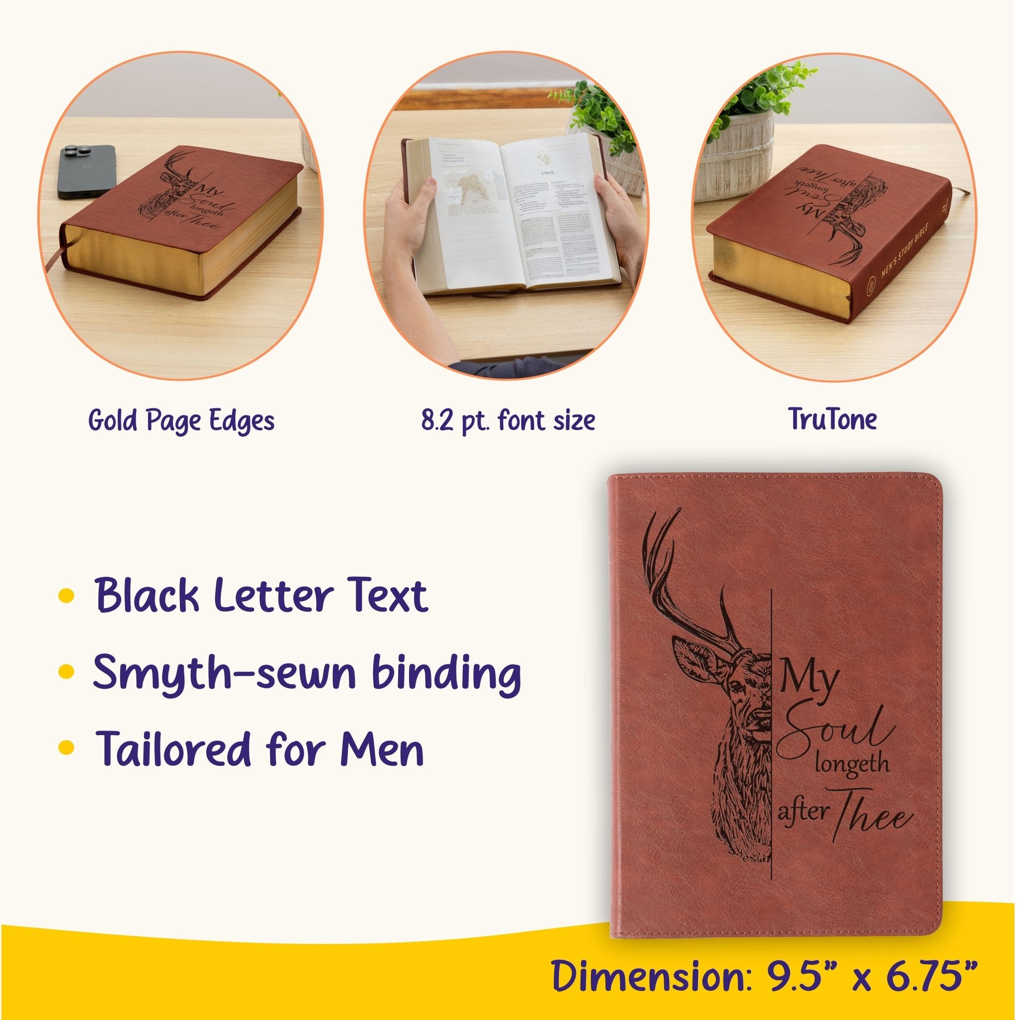 Personalized ESV Men's Study Bible: Create Your Own Custom Engraved Design with a Designer, English Standard Version, Gifts for him - Religious Books - Aylev