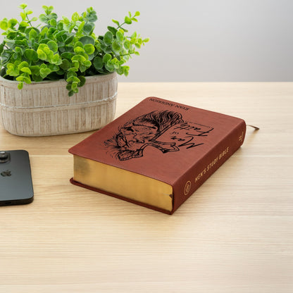 Personalized Bible for Men, ESV Men's Study Bible, Bible for Men Name Engraved, English Standard Version, Bibles for men, Bible gift for men - Religious Books - Aylev