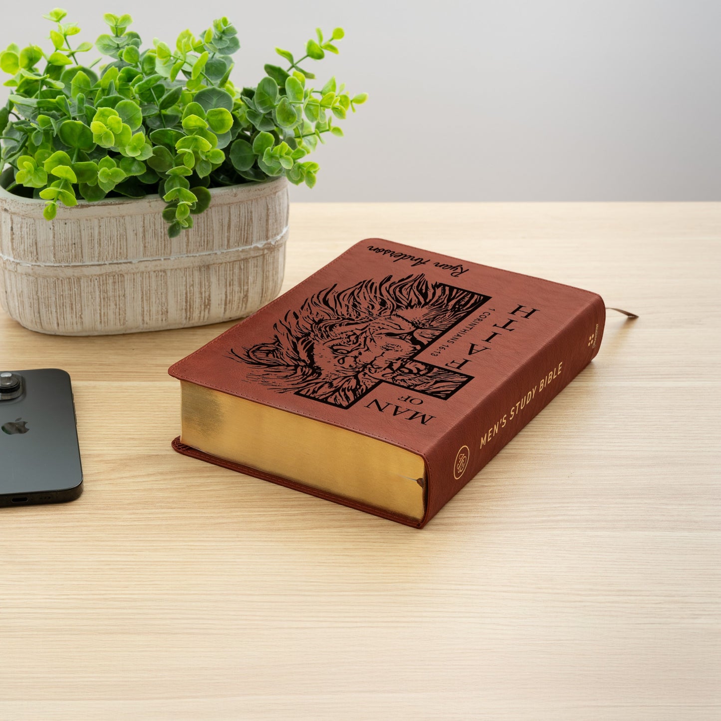 Personalized ESV Bible with Name Engraved, ESV Men's Study Bible, Custom Bible Name Engraved, English Standard Holy Bible, Baptism Gifts