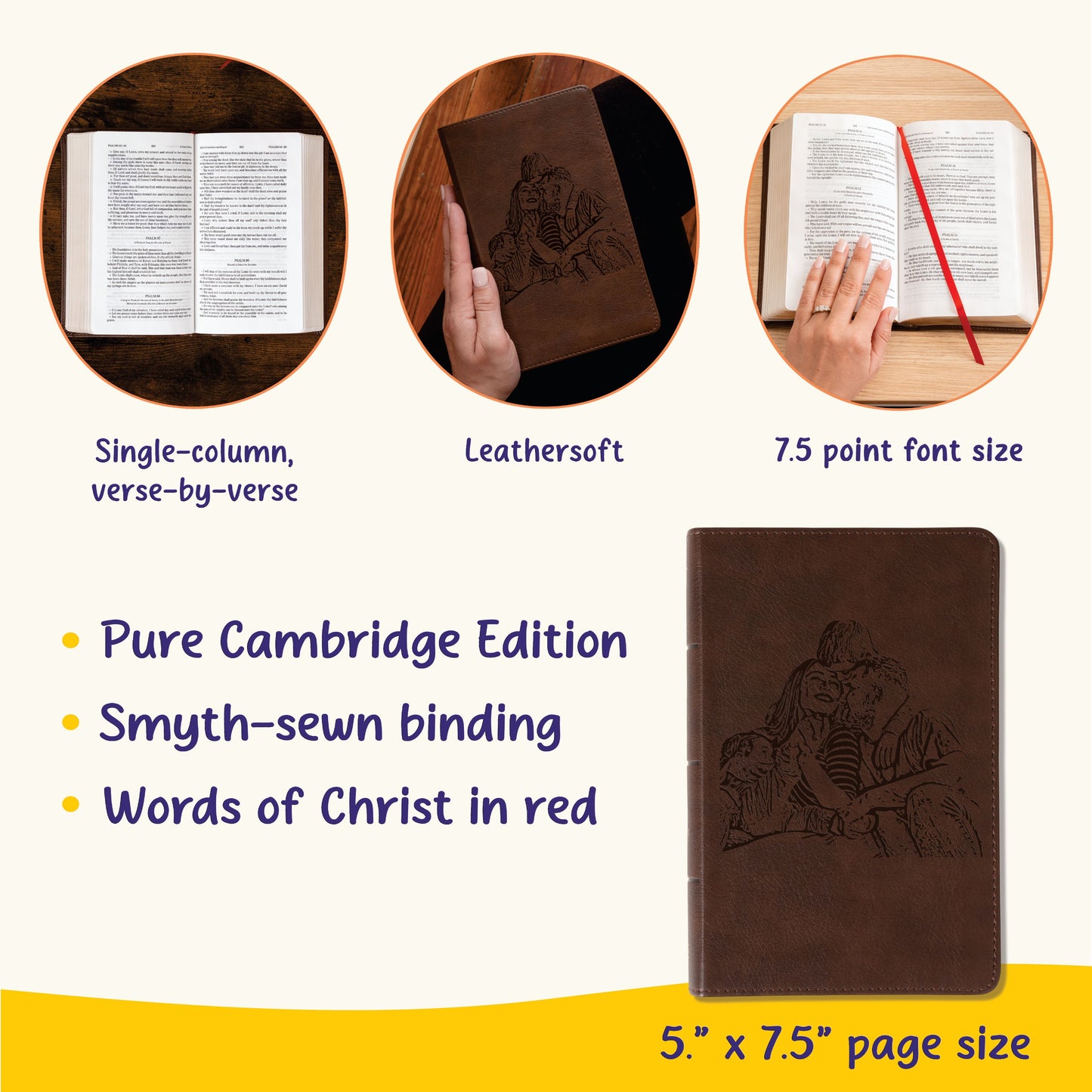 Personalized KJV Compact Bible, Your Photo Engraved, King James Version Custom Engraved Bible, Christian Gifts, Baptism Gift, Religious Gift