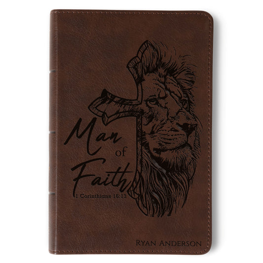 Personalized KJV Bible for Men, KJV Compact Bible, Customized Bible for Men Name Engraved, King James Version, Bible gifts for men